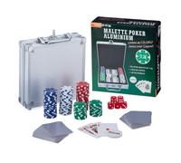 Relaxdays Valigetta da poker con 100 chips