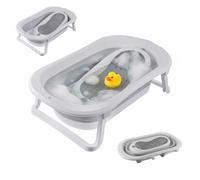 Relaxdays Vasca pieghevole per neonati con inserto