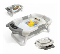 Relaxdays Vaschetta pieghevole con cuscino