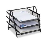 Relaxdays Vaschette portacorrispondenza in metallo