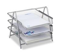 Relaxdays Vaschette portacorrispondenza in metallo