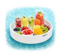 Relaxdays Vassoio galleggiante 2 in 1 per piscina, inaffondabile