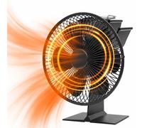 Relaxdays Ventilatore camino senza corrente 6 pale