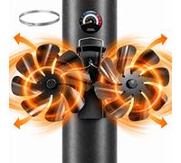 Relaxdays Ventilatore magnetico per tubo stufa