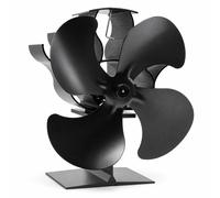 Relaxdays Ventilatore per camino, 4 pale