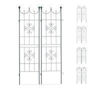 Relaxdays, Verde Set 2 Grigliati per Rampicanti, in Metallo 180x50cm Design con