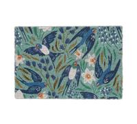 Relaxdays Zerbino a fiori con rondini volanti