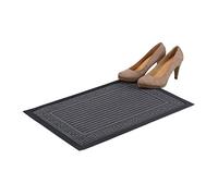 Relaxdays Zerbino Asciugapassi da Ingresso, Antiscivolo, per Interni & Esterni Motivo Antico, Materiale Sintetico, Grigio, 40x60x0.3 cm