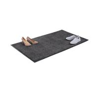 Relaxdays 10021902_759 Zerbino Asciugapassi, Tappeto da Ingresso, per Interni, Grande, Sottile, Nero-Grigio, 90 x 150 cm