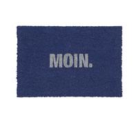Relaxdays Zerbino blu con scritta decorativa