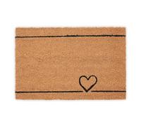 Zerbino Porta Fibra Cocco Interni Esterni Antiscivolo 40x60 cm Cuore Indoor