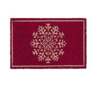 Relaxdays Zerbino da ingresso con fiocco di neve