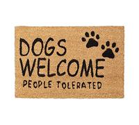 Zerbino in cocco "dogs welcome people tolerated" Tappeto d'ingresso 1,5 kg