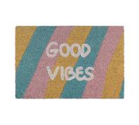 Zerbino fibra di cocco “good vibes” Tappetino d'ingresso Welcome mat simpatico