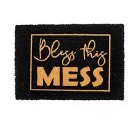 Relaxdays Zerbino in Cocco 60x40 cm Antiscivolo Resistente con Frase per Interni ed Esterni, Colori