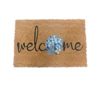 Relaxdays Zerbino in Cocco, 60x40 cm, Antiscivolo, Resistente, Tappetino per Interni ed Esterni, Multicolore