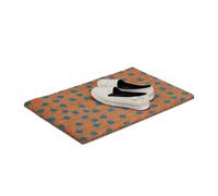 Zerbino in cocco con design a puntini Tappeto assorbente Tappetino decorativo