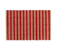 Zerbino in cocco con design a righe rosse Tappetino d'ingresso 1,5 kg 40x60 cm