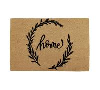 Relaxdays Zerbino in Cocco, Home, 60x40 cm, Antiscivolo, Impermeabile, per Interni ed Esterni, Tappetino Naturale