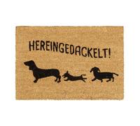 Relaxdays Zerbino in fibra di cocco con cani