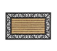 Relaxdays Zerbino in fibra di cocco design righe