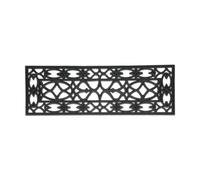 Relaxdays Zerbino di Gomma, 75 x 25 cm, Tappetino da Ingresso per la Casa, Resistente alle Intemperie, Antiscivolo, Nero