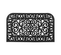 Relaxdays Zerbino in Gomma, Effetto Ghisa, 75x45 cm, Antiscivolo, Impermeabile,