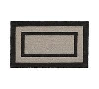 Relaxdays Zerbino Ingresso Casa, 75x45 cm, Tappetino Classico, Tappeto Antiscivolo, Interni & Esterni, Grigio