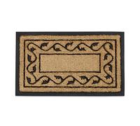 Relaxdays Zerbino Ingresso Casa, 75x45 cm, Tappetino Rettangolare Classico, Fibra di Cocco, Indoor & Outdoor, Naturale