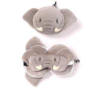 Relaxeazzz Puckator Cuscino da Viaggio con Maschera Elefante