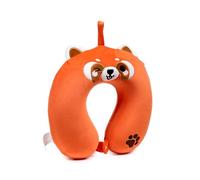 Relaxeazzz Ru the Red Panda Adoramals - Cuscino da viaggio in memory foam, cuscino da viaggio per bambini, cuscino per il collo per bambini, per addormentare il dolore al collo, per adulti, Airport