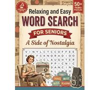 Relaxing and Easy Word Search Puzzle for Seniors: A Side of Nostalgia, Large Print Word Search for Elderly with mixed level Word Puzzles and Solutions, Ideal for Dementia and Alzheimer's Patients