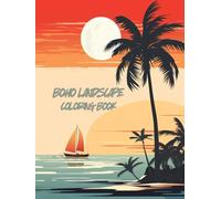 Relaxing Boho Landscape Coloring Book for Adults and Teens (Grayscale): 40 Magical Coloring Pages picturing relaxing Beach Scenes, Lighthouses, Boats, ... for Relaxation and Stress Relief (Vol. 1)