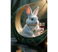Relaxing Bunny in a Boat - Funny and Unique Notebook for Animal Lovers: 240 Blank Pages, 6x9 Softcover
