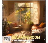 Relaxing Room 2025: 15 Months Includes Comforting Room Inspirations from Oct 2024 to Dec 2025, Ideal for Thoughtful Planning and Yearly Organization