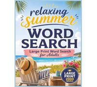 Relaxing Summer Word Search: Large print word search for adults