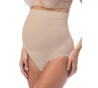 RelaxMaternity 5100 (Cipria, L) Slip Premaman Cotone con Sostegno Addome Guaina Gravidanza