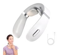 Relaxnecker Neck Massager, 2024 Portable Relaxnecker Neck and Back Massage, Relaxnecker Neck Massager with Heat, Neck Massager for Men Women, 5 Modes & 15 Gears (1Pc White)