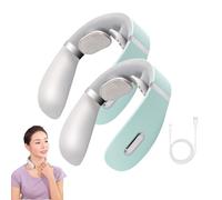 Relaxnecker Neck Massager, 2024 Portable Relaxnecker Neck and Back Massage, Relaxnecker Neck Massager with Heat, Neck Massager for Men Women, 5 Modes & 15 Gears (1Pc Blue)