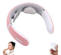 Relaxnecker Neck Massager, 2025 Portable Relaxnecker Neck and Back Massager, Shiatsu Neck and Shoulder Massager with Heat, Electronic Neck Massager, 5 Modes & 15 Gears, for Women Men (Pink)