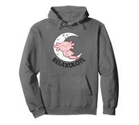 Relaxolotl Axolotl Luna Sonno Animali Relax Dolce Axolotl Felpa con Cappuccio