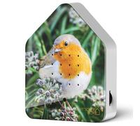 RELAXOUND Zwitscherbox The Original Limited Edition Robin Redbreast, cantante per uccelli, suoni naturali, atmosfera forestale, soundbox cinguettio per uccelli, rilevatore di movimento