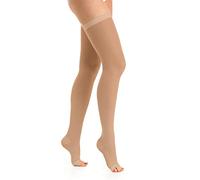 Relaxsan Antitrombo M0370A (1 Paio - Beige, M) calze autoreggenti punta aperta per degenza antiembolismo K1 compressione graduata 18-23 mmHg