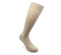 Relaxsan FANCY 810-D (Sand pois, Tg.L) Gambaletti compressione graduata 15-21 mmHg Cotone Antiodore - Fantasia unisex uomo donna