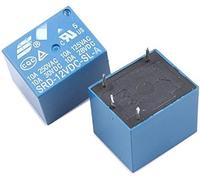 Relay 10 PC DC12V Bobina SPDT 4 Pin di potenza PCB Tipo SRD-12VDC-SL-A