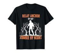 Relay Anchor by Day Zombie by Night Divertente Halloween Creepy Maglietta