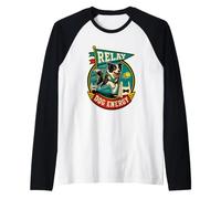 Relay Dog Energy Flyball Cane Staffetta Squadra Maglia con Maniche Raglan