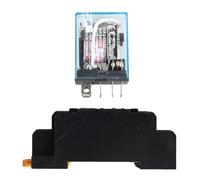 Relay Eurowagens LY2NJ AC 220V 10A Con Base Zoccolo 8 Pin