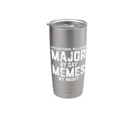 Relazioni internazionali Maggiore per Day Memes Night Diplomacy Bicchiere termico in acciaio inox doppia parete