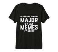 Relazioni internazionali Maggiore per Day Memes Night Diplomacy Maglietta Premium